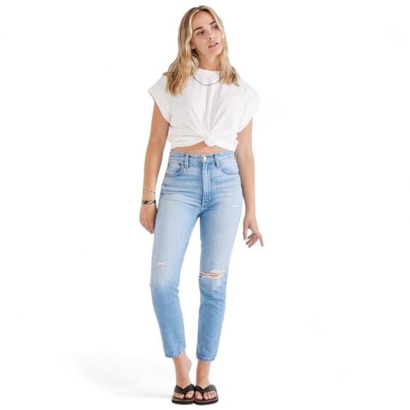 Etica Jeans‎ size 27 Marcella Modern High Rise Lightwash Rip Current - Picture 1 of 14